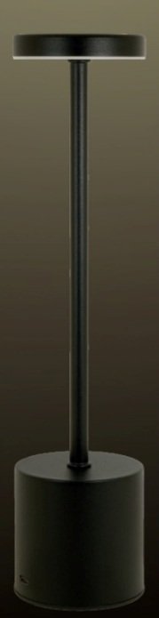 VELADOR NEGRO RECARGABLE LED VARIABLE